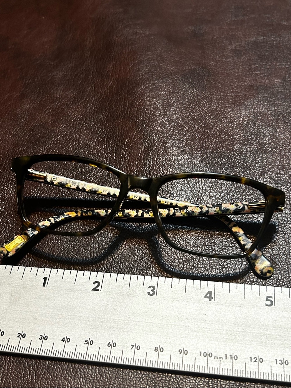 Ted Baker Tortoiseshell Rectangular Eyeglasses - Brown/Black (Frames Only)